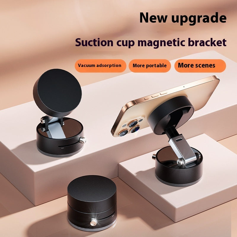 CarQust™ Foldable Magnetic Vacuum Car Phone Holder Foldable Suction Cup With Suction Cup Hands-Free Navigation For Smart Phone