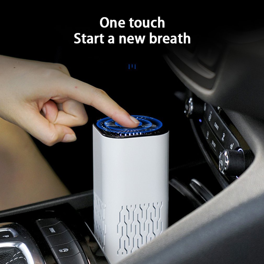 CarQust™ Car Air Purifier Portable Negative Ion Generator Remove Formaldehyde Dust Smoke Air Freshen Washer For Home Car