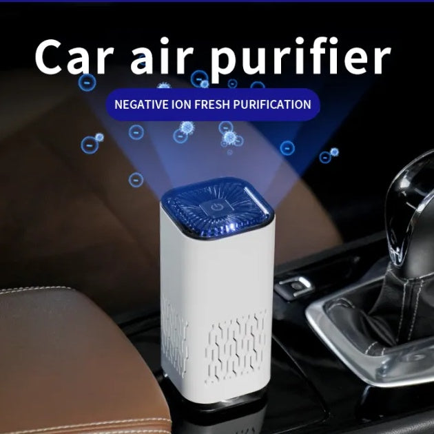 CarQust™ Car Air Purifier Portable Negative Ion Generator Remove Formaldehyde Dust Smoke Air Freshen Washer For Home Car
