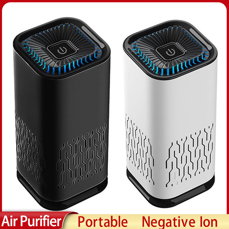 CarQust™ Car Air Purifier Portable Negative Ion Generator Remove Formaldehyde Dust Smoke Air Freshen Washer For Home Car