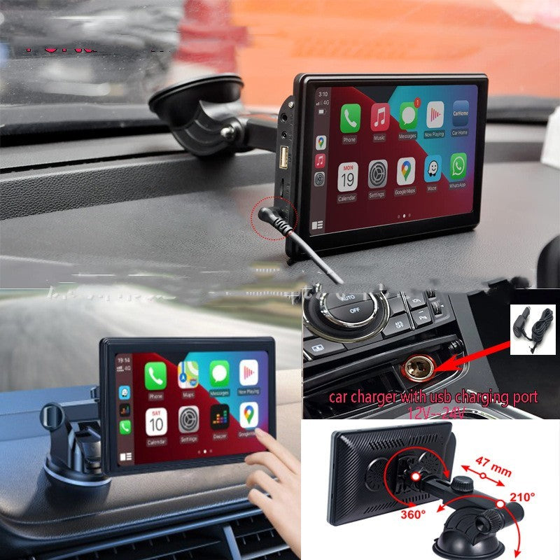 CarQust™ Portable IPS Car Smart Screen Wireless Projection Screen Carplay Android AUTO